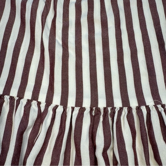 Madewell Pink and White Striped Peplum Blouse - Picture 14 of 15